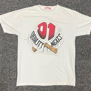 Rare Print Dave’s Quality Meat New York Soho Village T-Shirt Size M